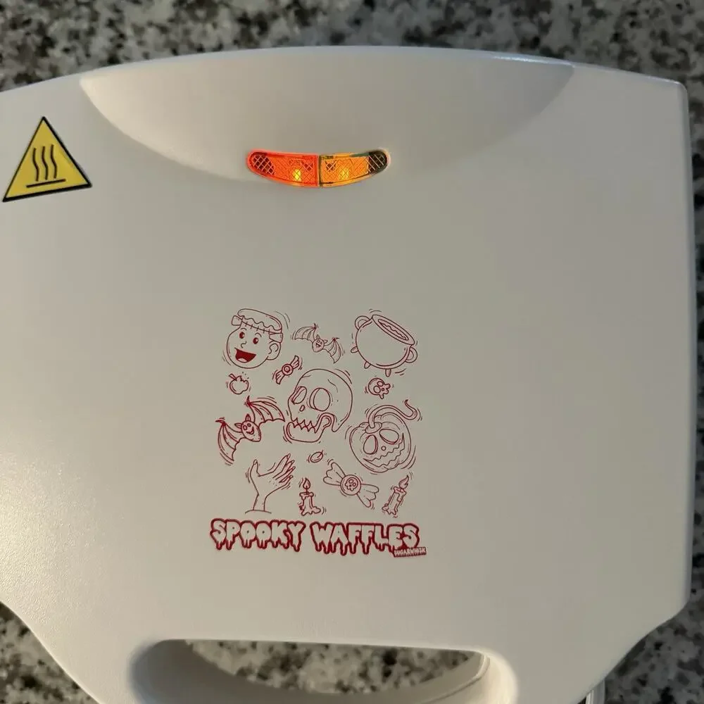 SugarWhisk Spooky Halloween Mini Waffle Maker SW-HWWM01 8 Character Nonstick